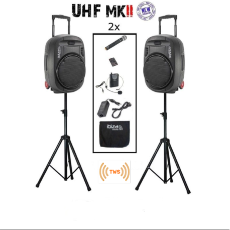 IBIZA SOUND PORT15UHF-MKII TWS PACK-2